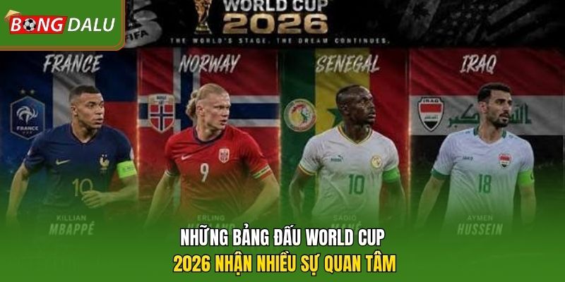 Những bảng đấu World Cup 2026 nhận nhiều sự quan tâm