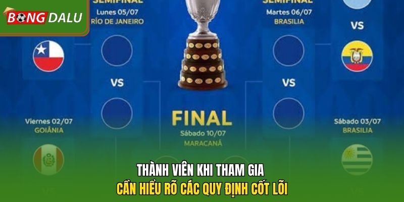 Thành viên khi tham gia cần hiểu rõ các quy định cốt lõi